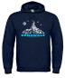 Preview: Bergwelt® Hoodie Steinbock auf Alpengipfel | Brustdruck mittig | Kapuzen-Sweatshirt