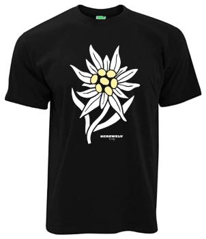 Edelweiß | T-Shirt, Brustdruck mittig