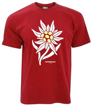 Edelweiß | T-Shirt, Brustdruck mittig