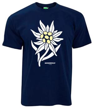 Edelweiß | T-Shirt, Brustdruck mittig