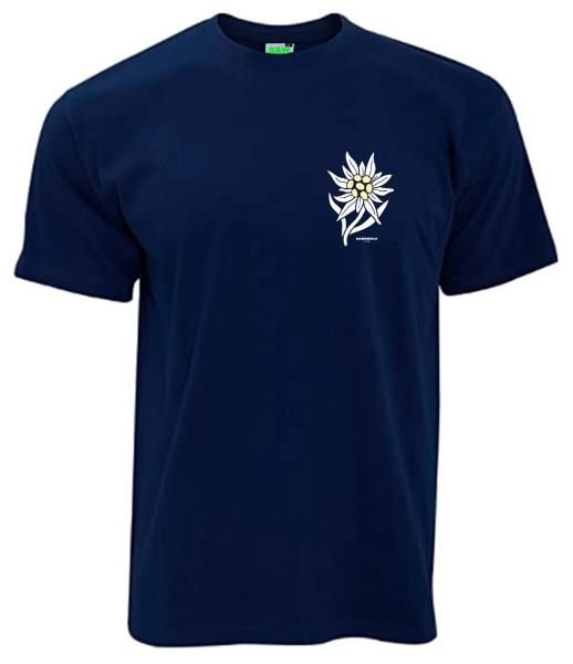 Edelweiß | T-Shirt, kleiner Brustdruck links