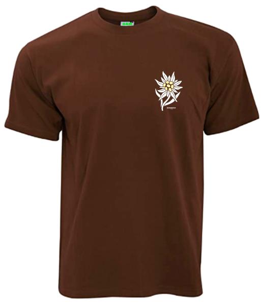Edelweiß | T-Shirt, kleiner Brustdruck links