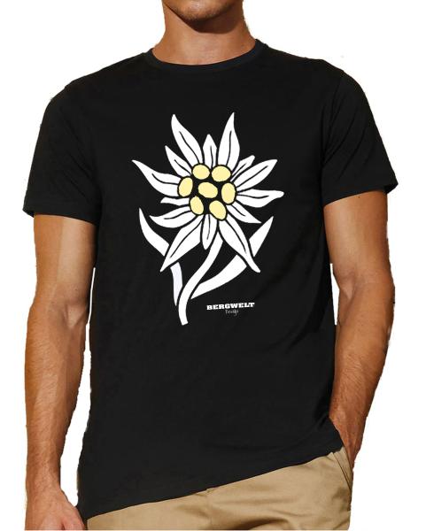 Edelweiß | T-Shirt, Brustdruck mittig