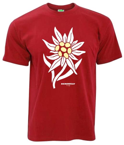 Edelweiß | T-Shirt, Brustdruck mittig