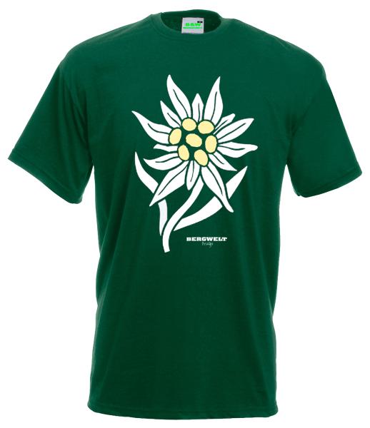 Edelweiß | T-Shirt, Brustdruck mittig