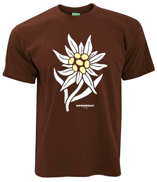 Edelweiß | T-Shirt, Brustdruck mittig