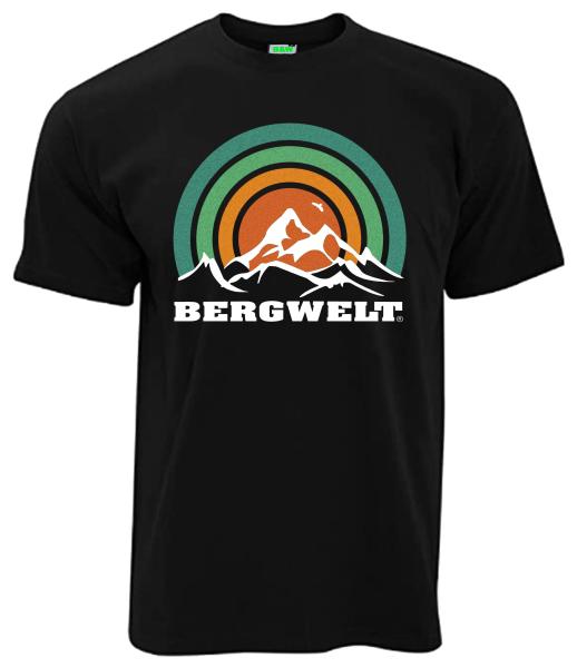 Bergwelt Retro | T-Shirt, Brustdruck mittig