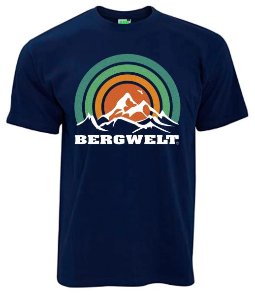 Bergwelt Retro | T-Shirt, Brustdruck mittig